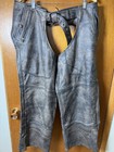 MILWAUKEE LEATHER Diamond 4-Pocket Thigh Stretch Motorcycle Riding Chaps 4XL