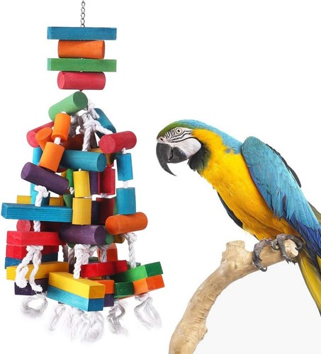 Durable 26.5in Parrot Chewing Toy for Macaws and African Greys - Enhances Play - Picture 3 of 6