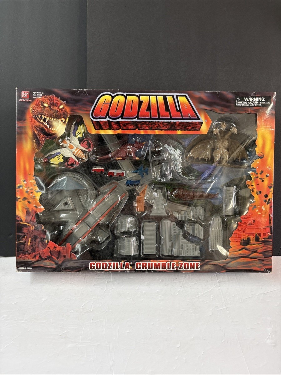BANDAI - くりーむ 2002 Bandai Creations Godzilla Crumble Zone Playset | eBay