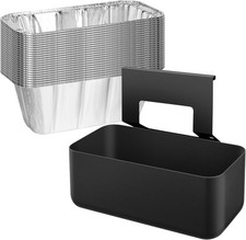 Blackstone Grease Catcher, Blackstone Grease Trap with 24 Pack Foil Grease Cup L