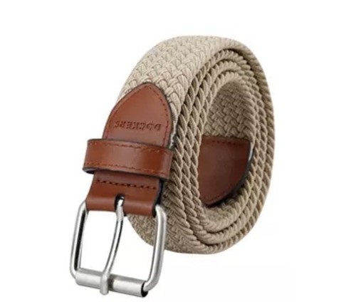 Dockers Men 1.37” Wide Comfort Stretch Fabric Adjustable Braided Belt S/M 30-34 - Picture 4 of 7