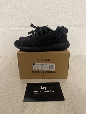 Adidas Yeezy 350 Boost Pirate black 6 UK 6.5 US  BB5350 white zebra bred 700