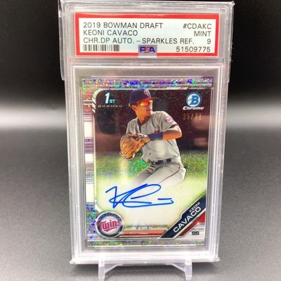 2019 Bowman Draft Chrome Keoni Cavaco #CDAKC PSA 9 Limited Edition 35/71 pp437