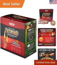 10lb All-Natural Fatwood Firestarter Safe Fast for BBQs and Outdoor Fires