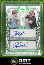 2024 Leaf Trinity #DA-19 Jace LaViolette Gavin Grahovac Dual Auto Green 3/15