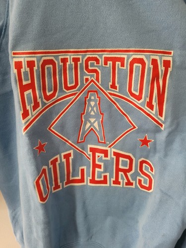 Vintage Houston Oilers Gr. XL NFL blau Rundhalsausschnitt Sweatshirt Artex - Bild 2 von 8