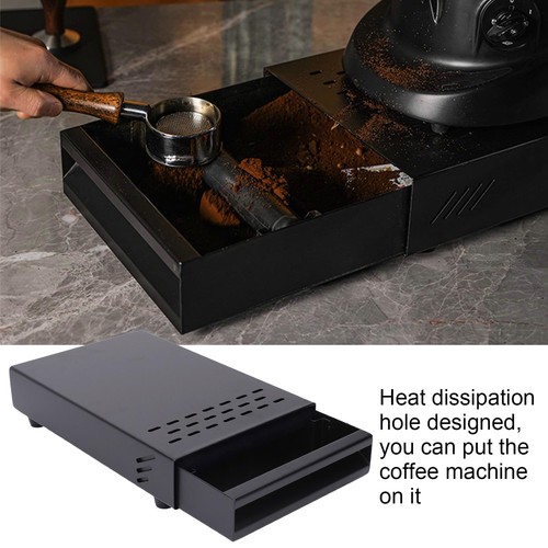 Caja de café de acero inoxidable cajón de polvo engrosado para hogar o café - Imagen 5 de 12