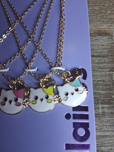 Beste Freunde Katze Katzen Halskette Set BFF 5 BTSClaires Mädchen mehrere Farben - Bild 2 von 7
