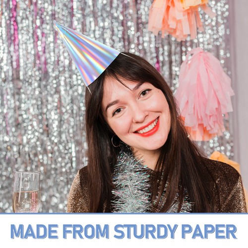  50Pcs Paper Cone Hats: Colorful Birthday Hats - DIY Party Accessories for - Picture 5 of 12