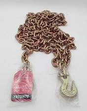 Yatointo 5/16" x 20' Transport Safety Binder Chain w/ Clevis Grab Hooks 4,900 Lb