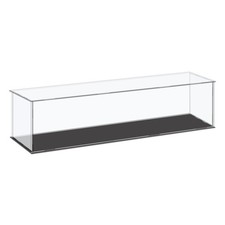 Acrylic Display Case Plastic Small Assemble Dustproof Showcase 41x11x10.5cm