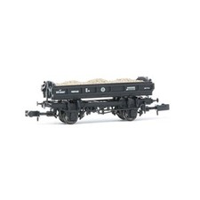 EFE Rail E87512 14T 'Mermaid' Side Tipping Ballast Wagon BR Departmental Black
