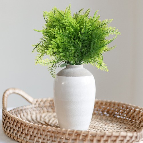 4 Pcs Artificial Green Plants Fern Leaf Fake Ferns Fish Tank Decoration - 第 8/10 張圖片