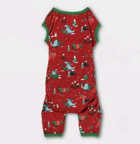 Wondershop Christmas Dinosaur Dog Pajamas Butt Flap Size Medium NWT - Picture 7 of 7