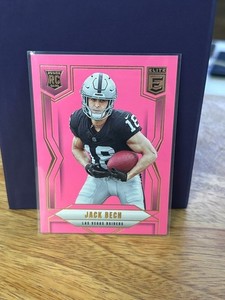Jack Bech (RC) Rookie 2025 Panini Donruss Elite Pink Parallel NM #177 Raiders