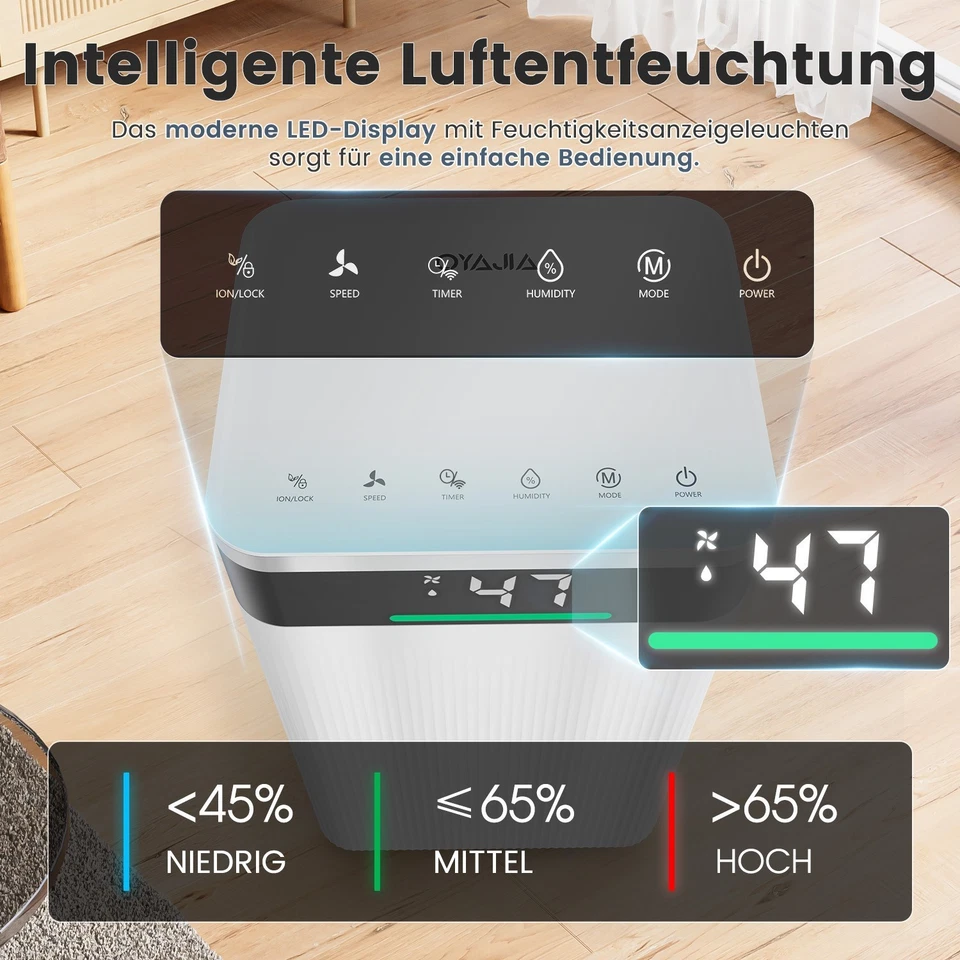 Luftentfeuchter Elektrisch APP Raumentfeuchter 20L/24H Automatische Entfeuchtung - Bild 2 von 4