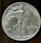 1935 50C Walking Liberty Half Dollar AU/BU Slider - 26145