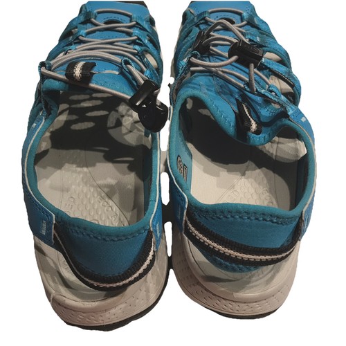 Sandalias Keen para mujer 11 Astoria West Sea Fisherman azules impermeables punta cerrada - Imagen 5 de 12