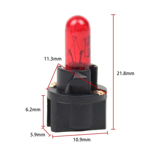 10pz Lampadina LED Auto 12V Luce Interna per Cruscotto Climatizzatore Indicatore - Picture 11 of 15