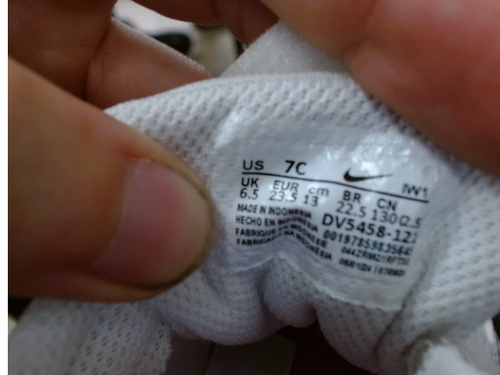 Nike DV5458-121 Court Borough scarpe da ginnastica basse da bambina taglia 7C - Foto 7 di 8