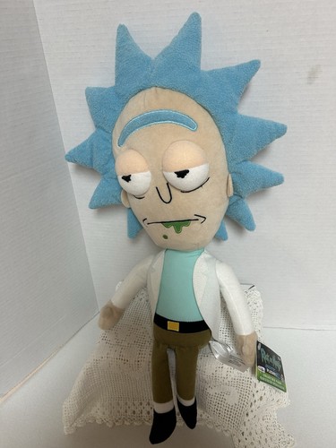 Peluche Rick Sanchez-Rick & Morty. Juguete de peluche. Natación para adultos. Dibujos animados. NUEVO CON ETIQUETAS 21"" Raro - Imagen 3 de 6