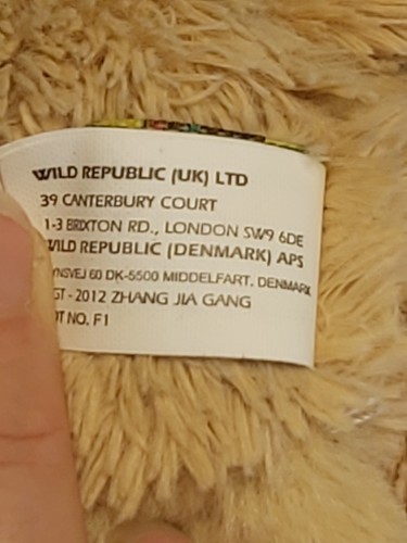 Camel Plush Toy, 23x17cm, Wild Republic Brand - Picture 6 of 7
