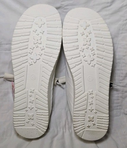 Womens Simply Southern White Slip On Casual CanvasShoes 10 NEW - Picture 7 of 7