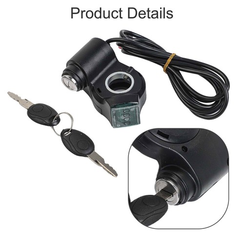 Handlebar Throttle with Key Lock and Voltage Indicator for Electric Scooters - Picture 8 of 12