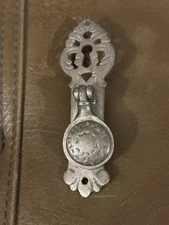 Antique S. T. & Co. Drawer Pull Silver Tone - 4”
