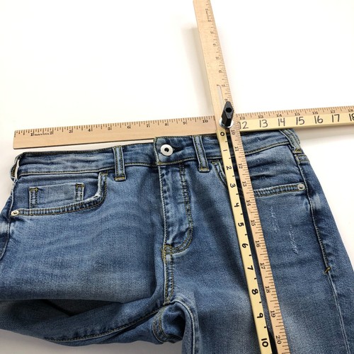 Pilcro and the Letterpress High Rise Flare 26 (Fits 29W 26L) Raw Hem Cut Off - Picture 6 of 11