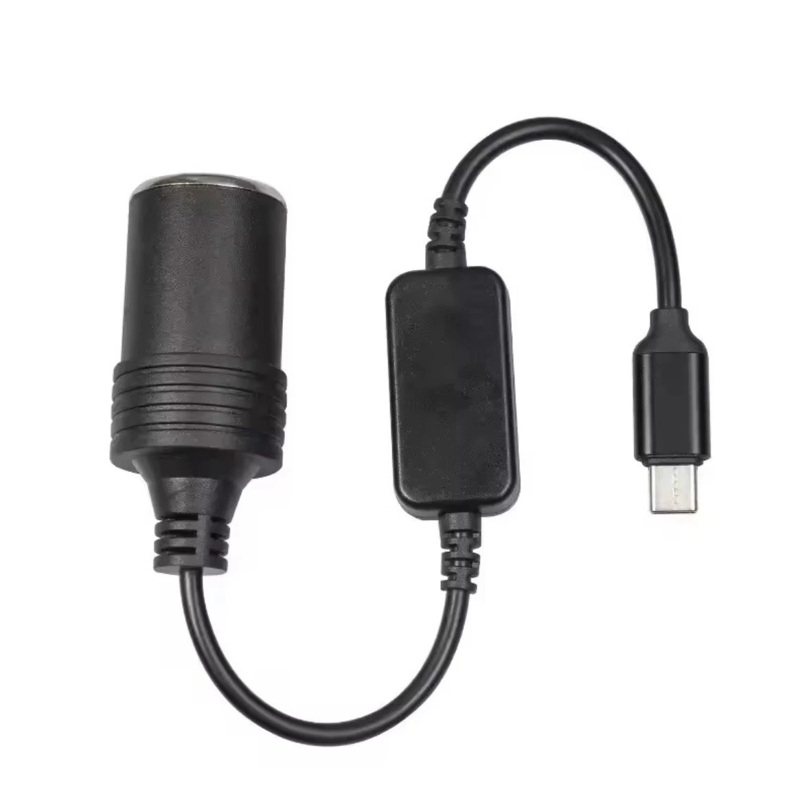 Kwak's Caricatore da auto retrattile, 100 W, accendisigari USB C