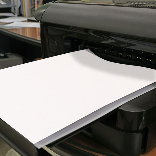 100 arkuszy Drukarka Papier Matowe naklejki Etykiety Naklejki Drukowanie Winyl - Zdjęcie 12 z 12