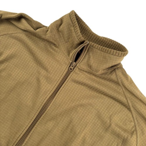Giacca uomo Frog x USMC maglia waffle termica full zip marrone • 2XL