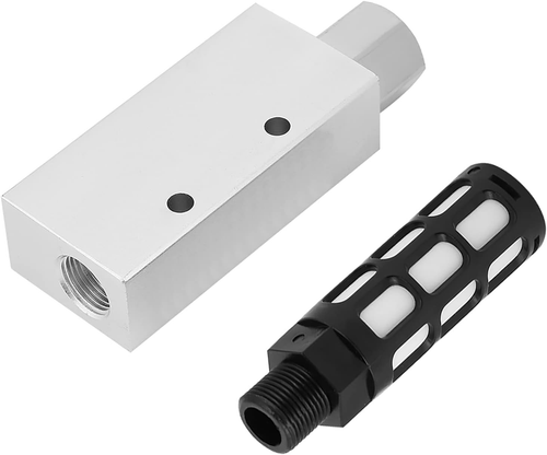 Vacuum Generator with Silencer, CV-20HS Aluminum Alloy Pneumatic Air Exhaust Vac - Picture 12 of 12