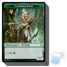 10 pcs LLANOWAR ELVES TOKEN (12/15) Time Spiral Remastered Magic MTG MINT CARD