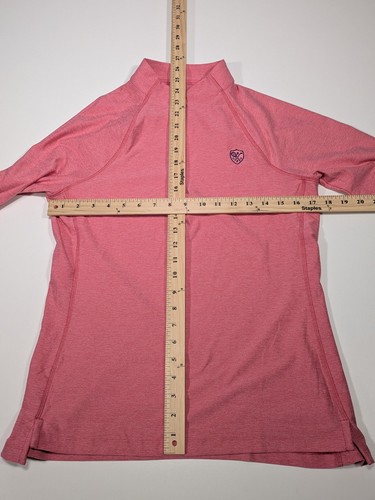 Giacca da golf PETER MILLAR donna manica lunga rosa elasticizzata top atletico media - Foto 6 di 7