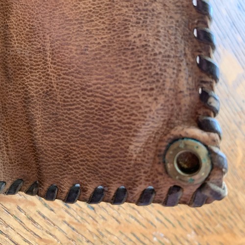 Vintage Brown Soft Leather Coin Purse 2 Compartments & Press Stud Closure #20D - Picture 7 of 11