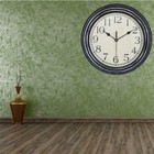 12inch Round Creative Wood-like Clock Retro Non-Ticking Quartz Decorativ