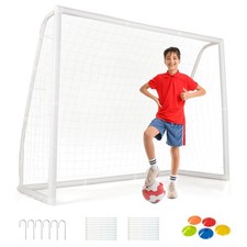 Soccer Goal Football Training Equipment All Weather w/ Anti-tearing Net