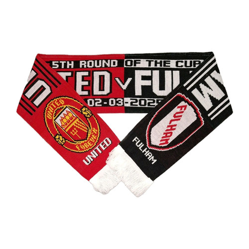 Manchester United - Fulham 02.03.2025 FA Cup 5. Runde Spiel Schal / Memorabilia - Bild 1 von 7