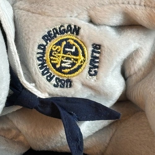 Ty Beanie Babys USS Ronald Reagan Ronnie Bär Vintage Stofftier Spielzeug - Bild 6 von 6