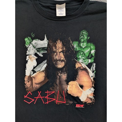 Sabu ECW Extreme Championship Wrestling T Shirt Mens XXL Black Homicidal RARE - Picture 4 of 14
