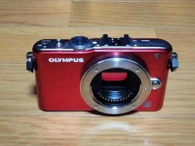 OLYMPUS PEN Lite E-PL3 Mirrorless Digital Camera Body Red