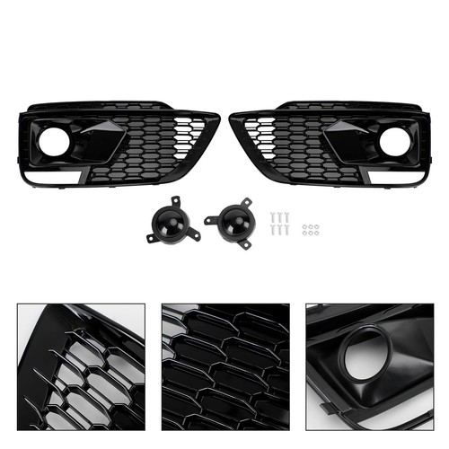 🚘Right Bumper Fog Light Lamp Cover Grille Fit for Audi A4 S-line S4 13-2015 - Picture 5 of 16