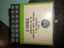 ALLEN BRADLEY Z-34162 COMPLETE SET OF CONTACTS WITH SUPPORTS TYPE D  (WL37-1)
