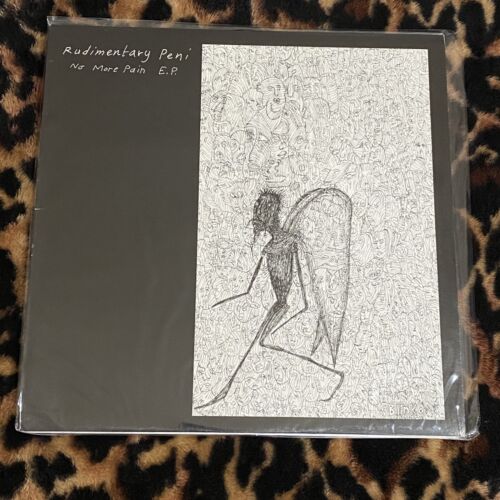 2008 Rudimentary Peni No More Pain 12" EP clear color vinyl anarcho punk rock - Picture 2 of 7
