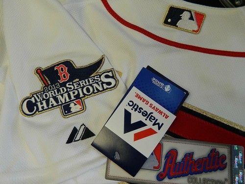 Authentic David Ortiz Boston Red Sox 2014 Ring Ceremony GOLD Cool Base Jersey 48 - Picture 4 of 4