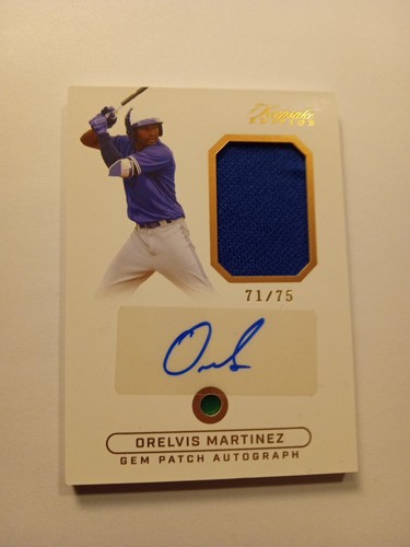 2024 KEEPSAKE EDITION - ORELVIS MARTINEZ GEM, PATCH, AND AUTOGRAPH /75 - Picture 2 of 6