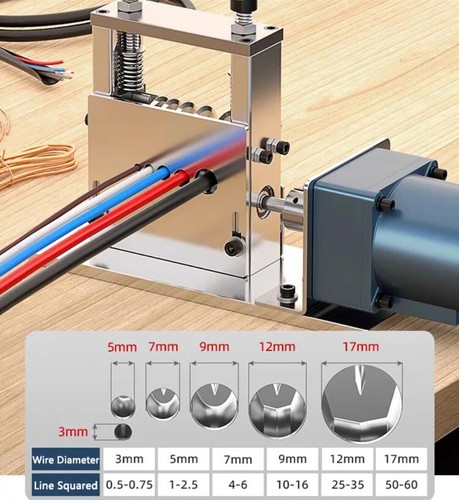 Multi-rails 6 Holes 160W Wire Scrap Copper Wire Electric Wire Stripping Machine - Foto 4 di 12