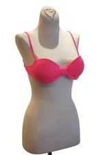 VOLCOM Underwire and Padded swim top Adjustable Strap SWIM Bikini Hot Pink